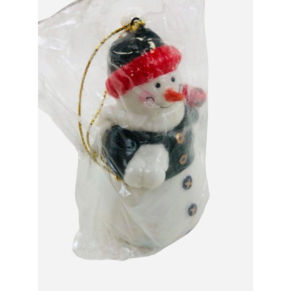 Kurt S Adler Snowman Ornaments Santas World Set of 2 Christmas Tree Holiday NIP - Picture 3 of 10